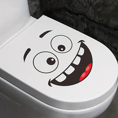 Waterproof Toilet Lid Decal Bathroom Decor Self Adhesive Cover Sticker