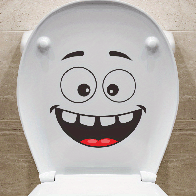 Waterproof Toilet Lid Decal Bathroom Decor Self Adhesive Cover Sticker