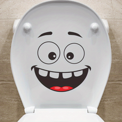 Waterproof Toilet Lid Decal Bathroom Decor Self Adhesive Cover Sticker