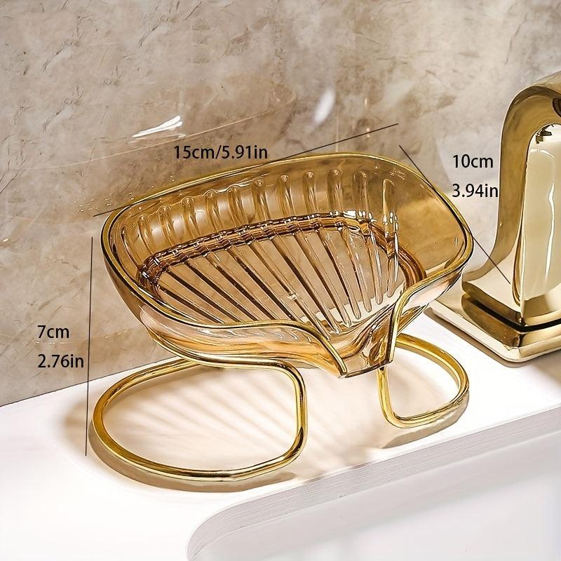 Vertical Oval Soap Tray Rack with Diversion Nozzle