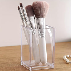 Acrylic Pen Holder Makeup Brush Storage Container Stationery Organizer