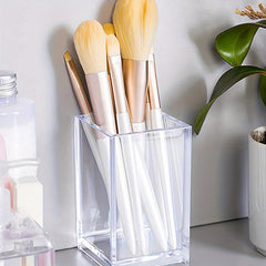 Acrylic Pen Holder Makeup Brush Storage Container Stationery Organizer