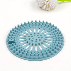 Silicone Hair Catcher Shower Drain Covers Easy Install Clean Bathroom Kitchen