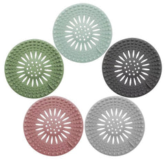 Silicone Hair Catcher Shower Drain Covers Easy Install Clean Bathroom Kitchen
