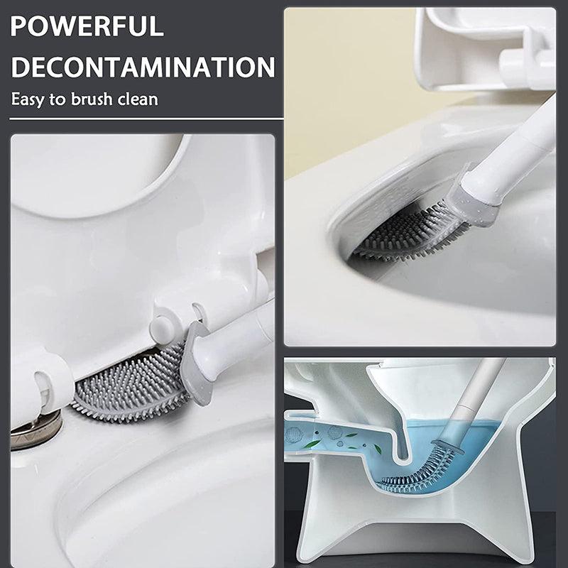 Long Handle Cleaning Brush for Toilet Bathroom with Holder Box
