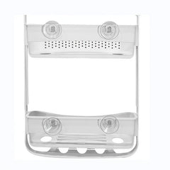 Adjustable Over Shower Head Hanging Caddy for Body Wash Shampoo