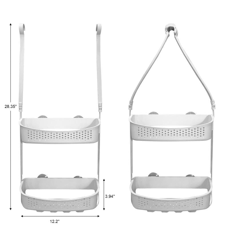Adjustable Over Shower Head Hanging Caddy for Body Wash Shampoo