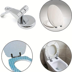 16pc Zinc Alloy Toilet Seat Hinges Replacement With Screws