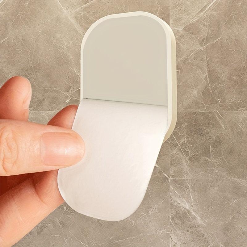 1pc Punch Towel Hook Adhesive Door Back Sticky Hook Creative Bathroom Hook
