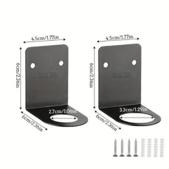 3pcs Shampoo Body Wash Bottle Hanging Rack Stainless Steel Hand Sanitizer Hook