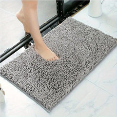 Chenille Bath Rug Soft Non Slip Absorbent Bath Mat