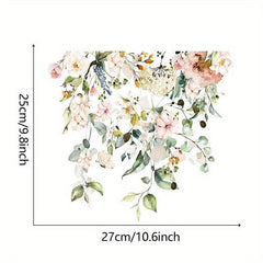 Eco Friendly Plant Leaf Flower Toilet Sticker Self Adhesive