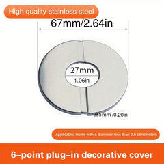 Stainless Steel Wall Hole Decoration Cover Round Shower Faucet Decorative Cover