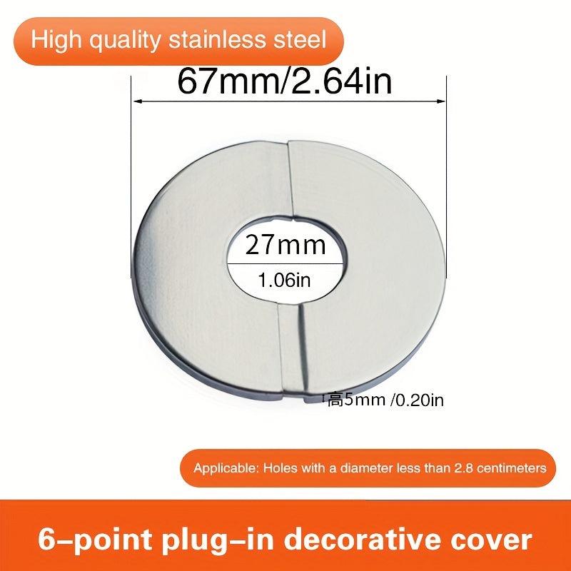 Stainless Steel Wall Hole Decoration Cover Round Shower Faucet Decorative Cover