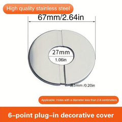 Stainless Steel Wall Hole Decoration Cover Round Shower Faucet Decorative Cover
