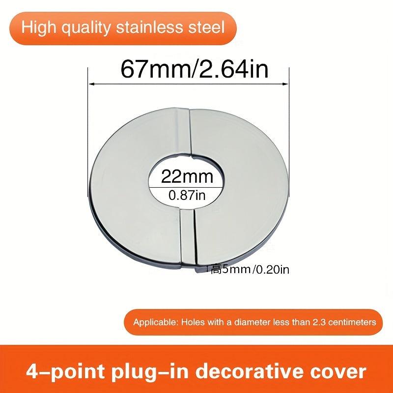 Stainless Steel Wall Hole Decoration Cover Round Shower Faucet Decorative Cover