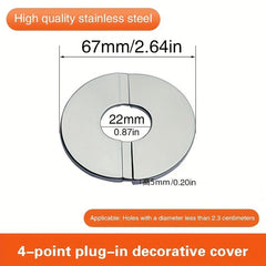 Stainless Steel Wall Hole Decoration Cover Round Shower Faucet Decorative Cover