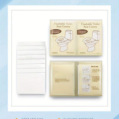 Disposable Toilet Seat Covers - Germ Protect - Soluble Water Wood Pulp Paper