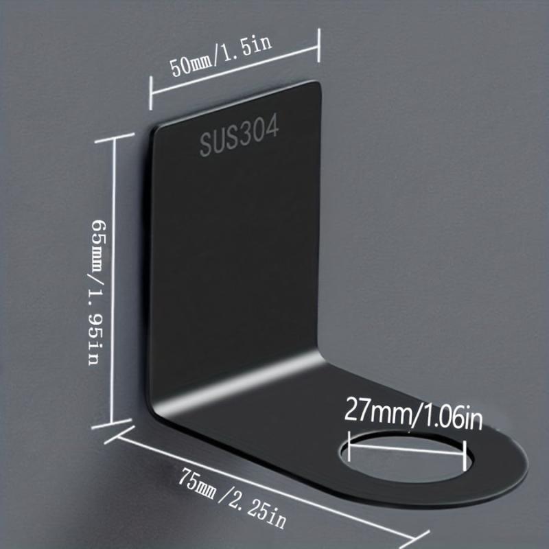 Stainless Steel Soap Dispenser Holder Self Adhesive Bathroom Toilet Rack