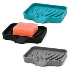 Silicone Soap Dish Self Draining Soap Tray for Shower Bathroom Kitchen