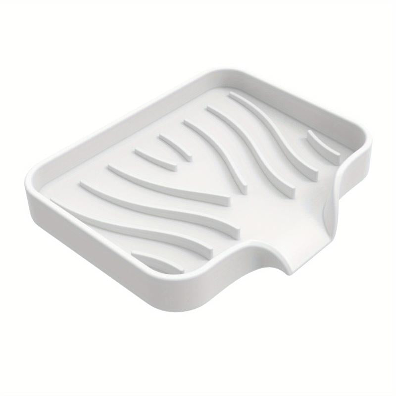 Silicone Soap Dish Self Draining Soap Tray for Shower Bathroom Kitchen