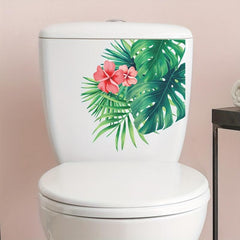 Waterproof Tropical Green Plant Leaf Sticker for Home Decor