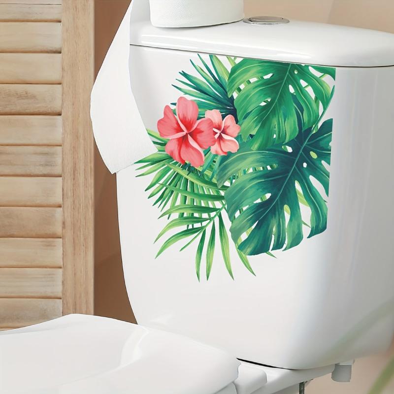 Waterproof Tropical Green Plant Leaf Sticker for Home Decor