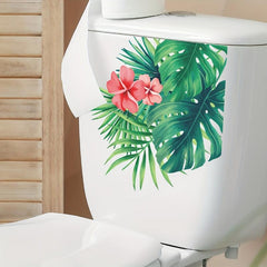 Waterproof Tropical Green Plant Leaf Sticker for Home Decor
