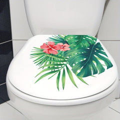 Waterproof Tropical Green Plant Leaf Sticker for Home Decor