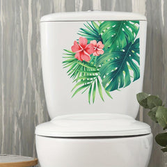 Waterproof Tropical Green Plant Leaf Sticker for Home Decor