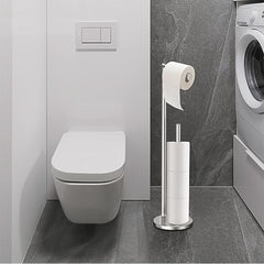 Stainless Steel Toilet Paper Holder Freestanding Tissue Holder