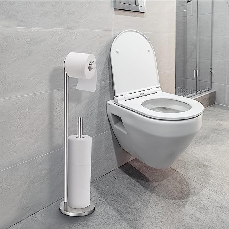 Stainless Steel Toilet Paper Holder Freestanding Tissue Holder