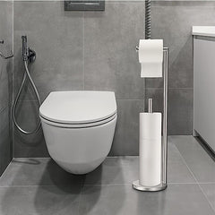 Stainless Steel Toilet Paper Holder Freestanding Tissue Holder