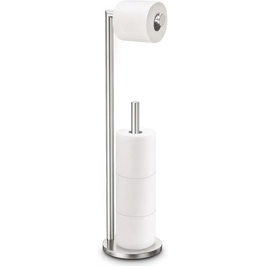 Stainless Steel Toilet Paper Holder Freestanding Tissue Holder
