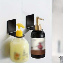 3pcs Stainless Steel Shampoo Holder Rack Self Adhesive Bathroom Accessories