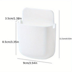 Wall Mounted Remote Control Storage Box Bedside Organizer Rack