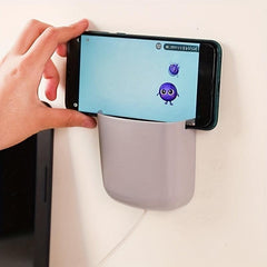 Wall Mounted Remote Control Storage Box Bedside Organizer Rack