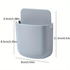 Wall Mounted Remote Control Storage Box Bedside Organizer Rack