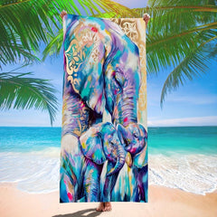 Quick Drying Elephant Beach Towel for Beach Pool and Sports