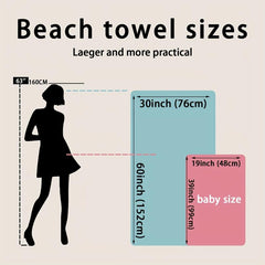 Quick Drying Elephant Beach Towel for Beach Pool and Sports