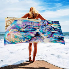 Quick Drying Elephant Beach Towel for Beach Pool and Sports
