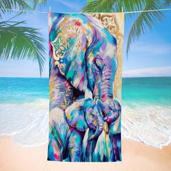 Quick Drying Elephant Beach Towel for Beach Pool and Sports