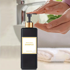 3pcs Soap Dispenser Set Countertop Lotion Bottle with Waterproof Label