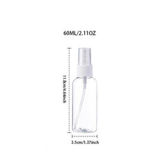 10pcs Plastic Spray Bottle Perfume Essential Atomizer Portable