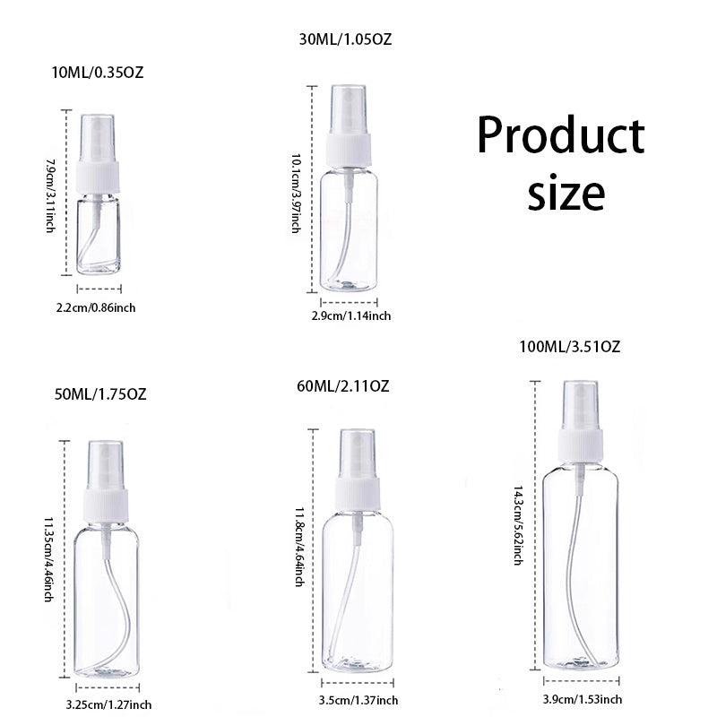 10pcs Plastic Spray Bottle Perfume Essential Atomizer Portable
