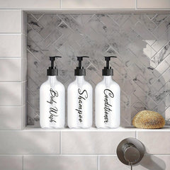 3pcs Dispenser Waterproof Label Shower Refillable