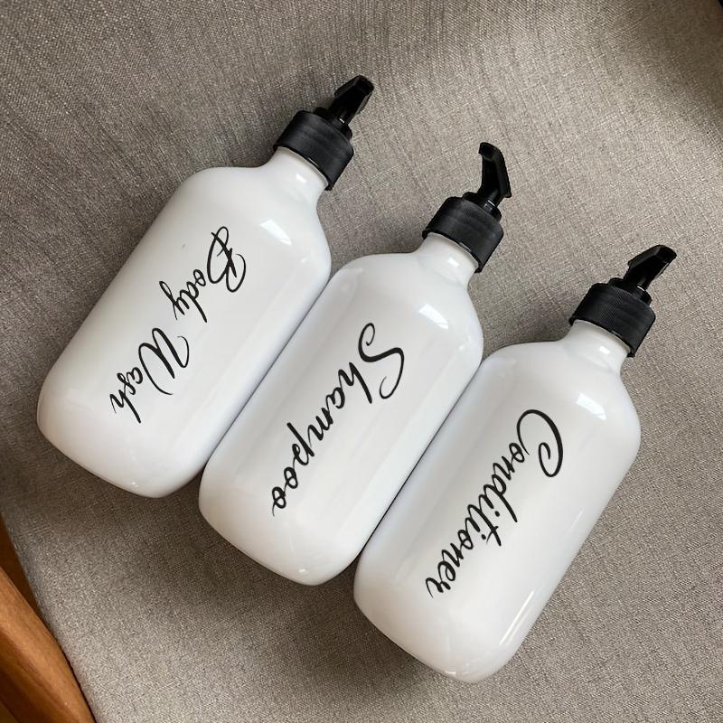 3pcs Dispenser Waterproof Label Shower Refillable