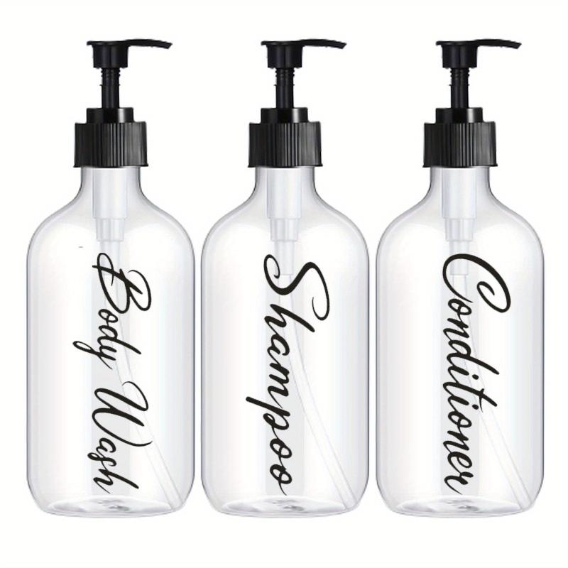 3pcs Dispenser Waterproof Label Shower Refillable