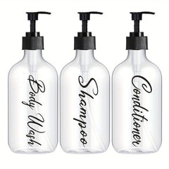 3pcs Dispenser Waterproof Label Shower Refillable