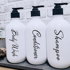 3pcs Dispenser Waterproof Label Shower Refillable